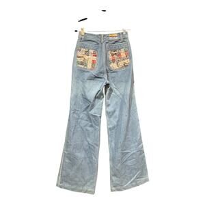 Patchwork Pentimemto Jeans Women 9 Blue 100% Cotton